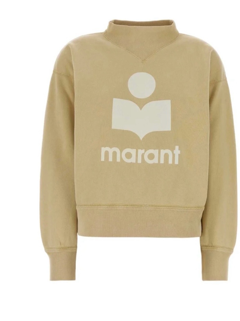 Isabel Marant Cream Sweatshirt with White Tag Detail